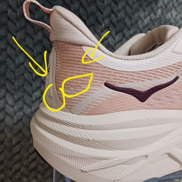 Hoka Skyflow Women's Running Shoes Rose Cream Size 8B Sample Not For Resale Rare - Picture 12 of 16